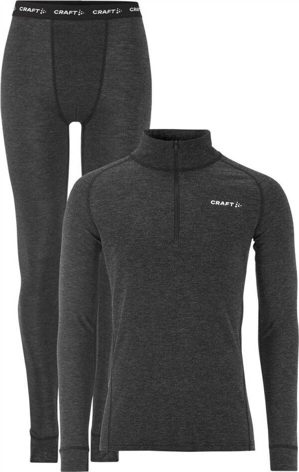 Herren Baselayer Set mit 1/4 Zip Wool Merino Hz Set M