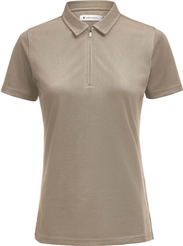 Damen Piqué Polo mit Zip Montana Polo Woman