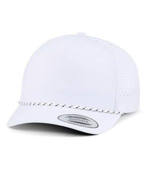 YP Classics 5-Panel Snapback Cap with Perforations and Braided Rope - Reklamnepredmety