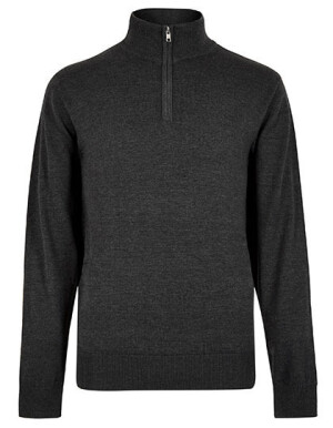 Pullover in regulärer Passform mit 1/4-Reißverschluss - Reklamnepredmety