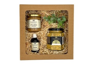 Geschenkset mit 3 Artikeln zum Thema Gesundheit und Pollen - Reklamnepredmety