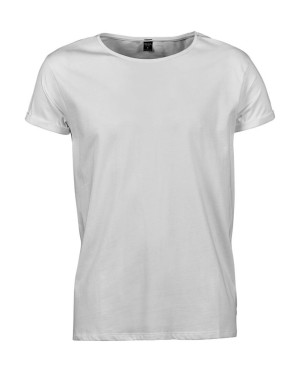 ·160 gsm ·100% cotton, ringspun and combed ·Single jersey ·Double preshrunk ·Large neck opening with slim neck rib ·Shoulder to shoulder tape ·Roll-up sleeves with small bar tags ·Tailored loose fit. - Reklamnepredmety
