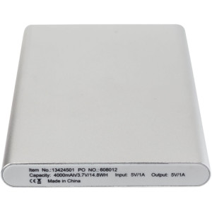 Pep 4000 mAh Aluminium Powerbank - Reklamnepredmety