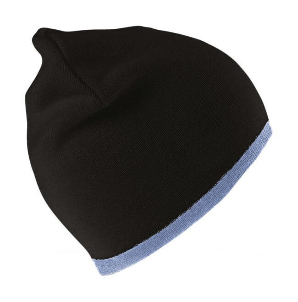 Kontrast-Strickmütze