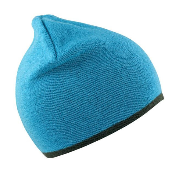 Kontrast-Strickmütze