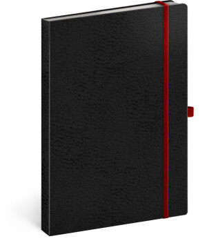 NOTIQUE Notes Vivella Classic modrý/červený, linajkovaný, 15 x 21 cm - Reklamnepredmety