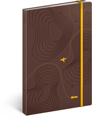 NOTIQUE Cestovateľský notes, linajkovaný, 13 x 21 cm - Reklamnepredmety