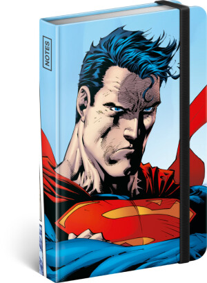 NOTIQUE Notes Superman – World Hero, linajkovaný, 11 x 16 cm - Reklamnepredmety