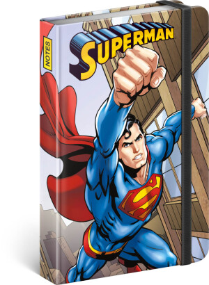 NOTIQUE Notes Superman – Day of Doom, linajkovaný, 11 x 16 cm - Reklamnepredmety