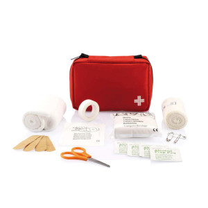 Flaches Erste Hilfe Set, rot - Reklamnepredmety
