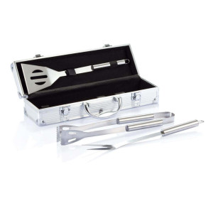 Grillset Classic, silber - Reklamnepredmety