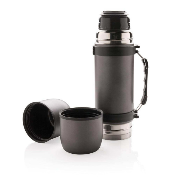 Swiss Peak Thermosflasche mit 2 Bechern, grau