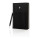 Swiss Peak Notizbuch und Stift, schwarz