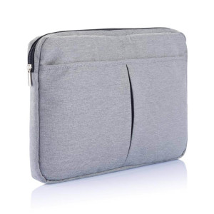 15” Laptophülle PVC frei, dunkelgrau - Reklamnepredmety