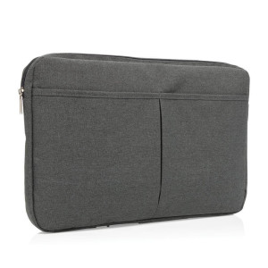 15” Laptophülle PVC frei, dunkelgrau - Reklamnepredmety
