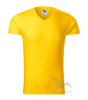 Slim Fit Herren T-Shirt mit V-Ausschnitt - Reklamnepredmety