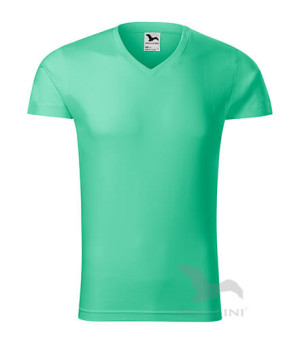 Slim Fit Herren T-Shirt mit V-Ausschnitt - Reklamnepredmety