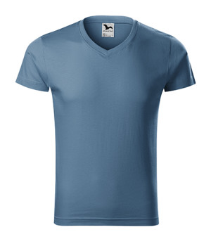 Slim Fit Herren T-Shirt mit V-Ausschnitt - Reklamnepredmety