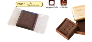 Werbeschokolade mit einem Schokoladenlogo - Reklamnepredmety