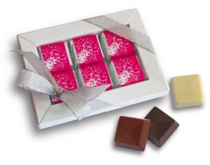 Werbe-Pralinen-Set 6x12,5g - Reklamnepredmety