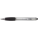Kugelschreiber mit schwarzem Gummigriff und Stylus, Silber - 2430-32 - variant Gi 2430-32