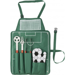 5 pcs football barbecue set, Green - Reklamnepredmety