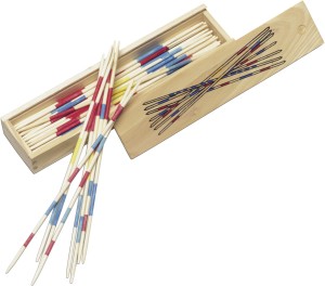 Mikado-Spiel in Holzkiste, Neutral - Reklamnepredmety
