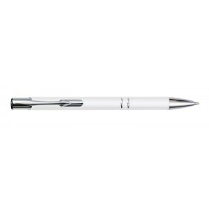 Metal rubberized ballpen, Light green - Reklamnepredmety