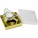 Glass Christmas tree shaped candle holder with white candle, - glass-tea-light-holder-gold-4896-31-300 - variant 