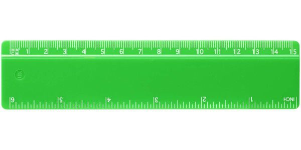 Plastiklineal 15 cm Renzo