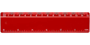 Plastiklineal 15 cm Renzo - Reklamnepredmety