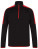 FH571 Adults` 1/4 Zip Midlayer with Contrast Panelling - FH571_Black_Red - variant Ls 1000276722