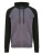 JH063 Baseball Zoodie - JH063_Charcoal-(Heather)_Jet-Black - variant Ls 1000255840