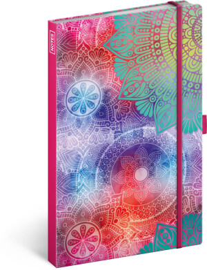 NOTIQUE Notizen Mandala, liniert, 13 x 21 cm - Reklamnepredmety