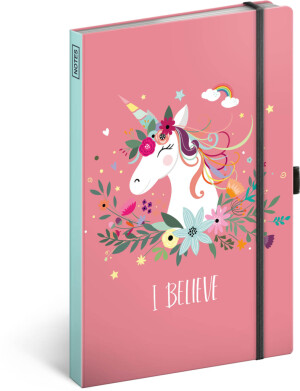 NOTIQUE Notes Jednorožec, linajkovaný, 13 x 21 cm - Reklamnepredmety