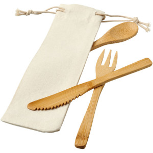 Set Bambusbesteck Celuk - Reklamnepredmety