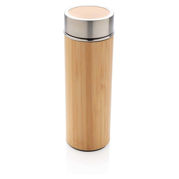 Auslaufsichere Bambus-Vakuumflasche, braun