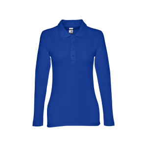 BERN WOMEN. Damen Langarm-Poloshirt - Reklamnepredmety