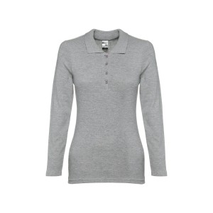 BERN WOMEN. Damen Langarm-Poloshirt - Reklamnepredmety