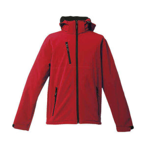 ZAGREB. Herren SoftShell, mit abnehmbarer Kapuze - Reklamnepredmety