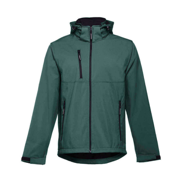 ZAGREB. Herren SoftShell, mit abnehmbarer Kapuze