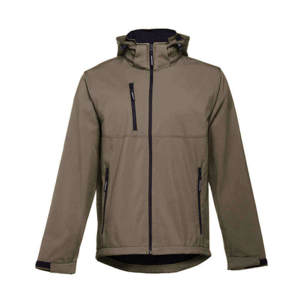 ZAGREB. Herren SoftShell, mit abnehmbarer Kapuze