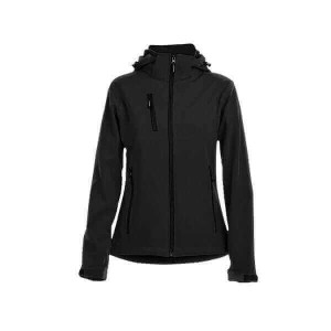 ZAGREB WOMEN. Softshelljacke für Damen, mit abnehmbarer Kapuze - Reklamnepredmety