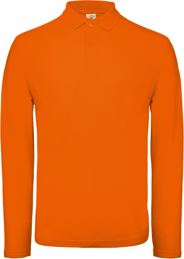 Herren Piqué Polo langarm
