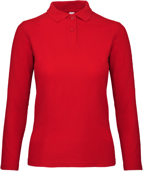 Damen Piqué Polo langarm