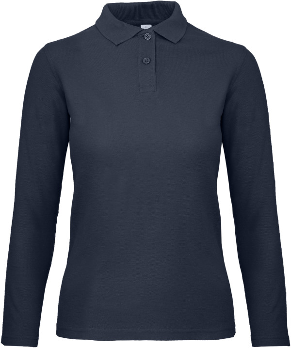 Damen Piqué Polo langarm
