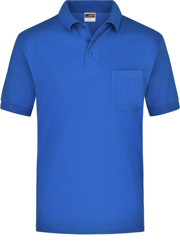 Piqué Polo mit Brusttasche