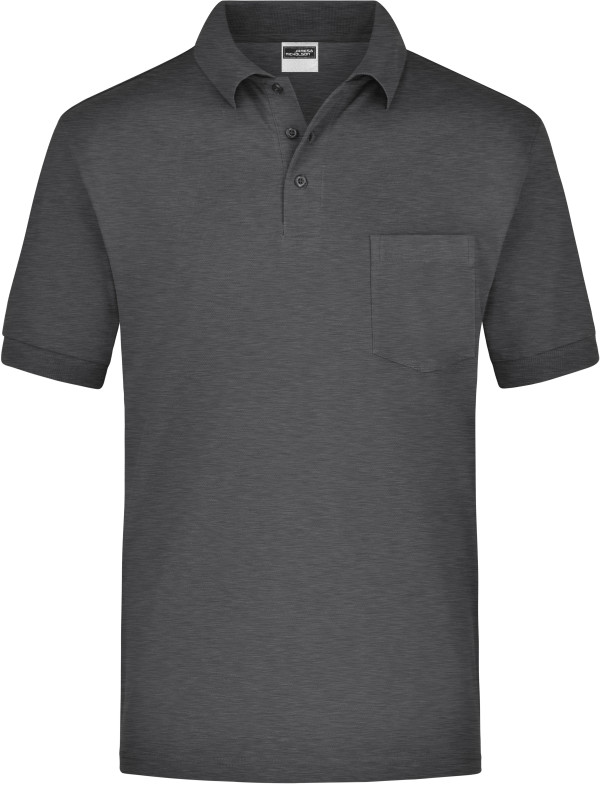 Piqué Polo mit Brusttasche
