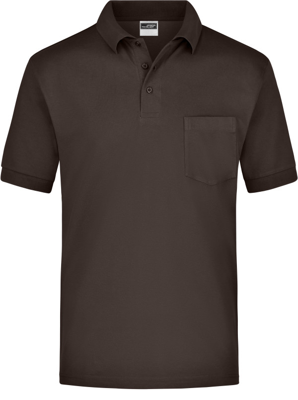 Piqué Polo mit Brusttasche