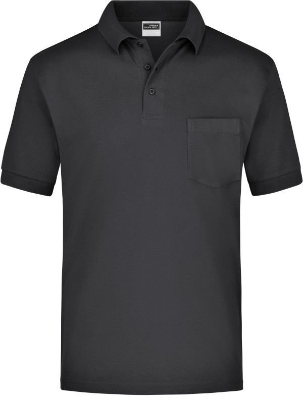 Piqué Polo mit Brusttasche